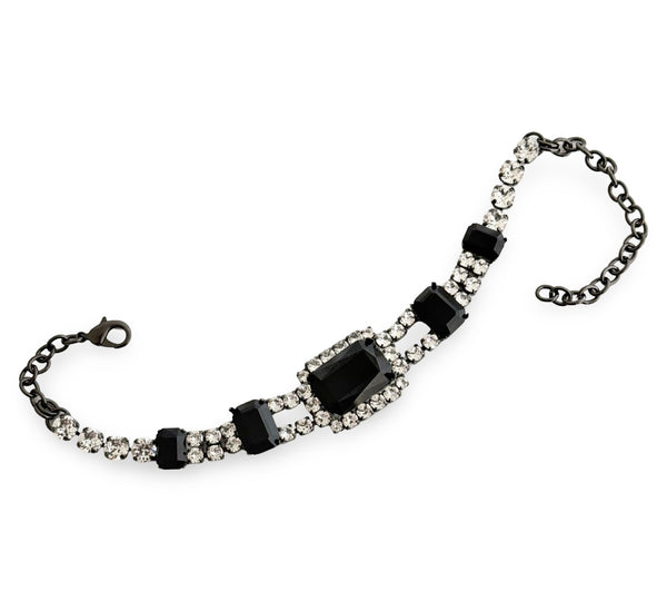 Dynasty Anne Jet Crystal Choker