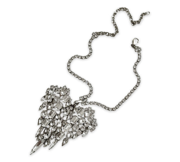 MUSE DYNASTY ANGEL HEART CRYSTAL NECKLACE