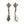 Load image into Gallery viewer, FLEUR DE LIS DROP EARRINGS - JSS
