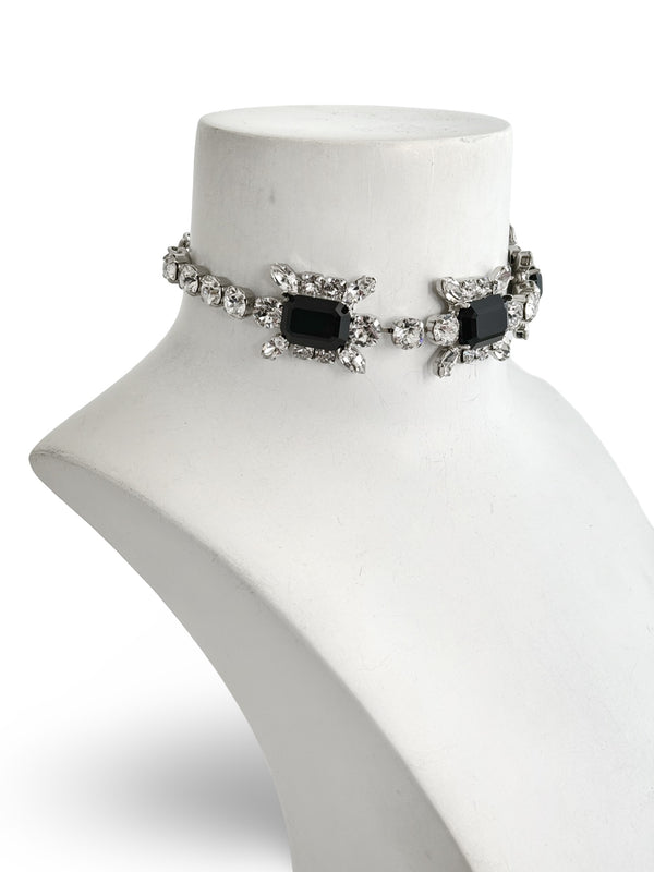 Dynasty Kitty Crystal & Jet Choker