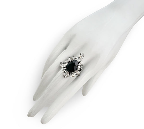 Dynasty Mary Jet Crystal Ring