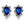 Load image into Gallery viewer, Dynasty Satine Sapphire Crystal Studs
