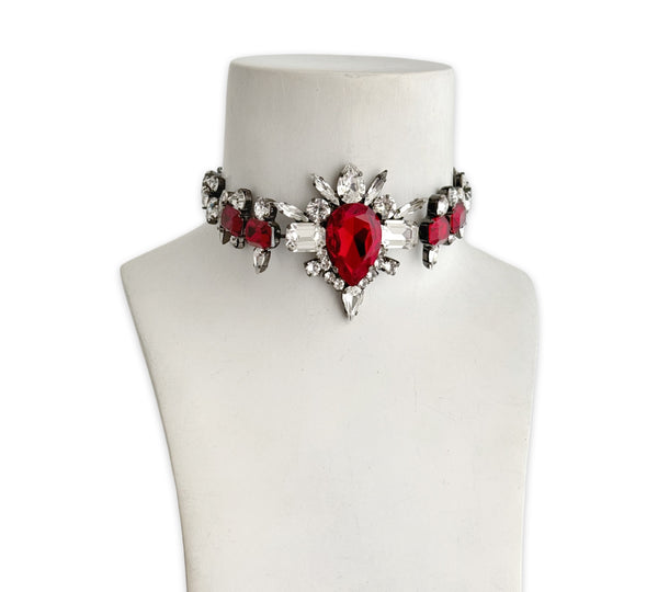 Dynasty Elizabeth Ruby Crystal Choker