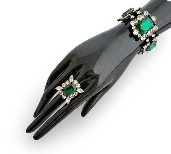 Dynasty Georgette Emerald Crystal Bracelet