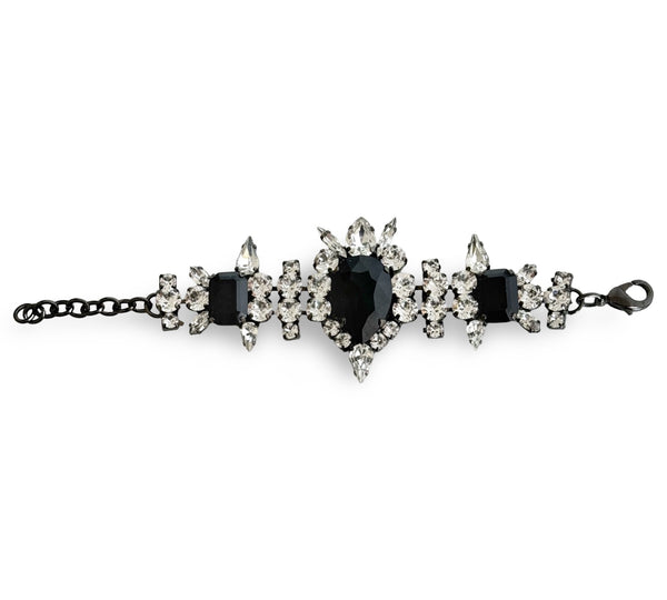 Dynasty Elizabeth Jet Crystal Bracelet