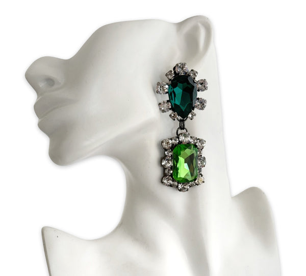 Dynasty Reign Emerald Peridot Earrings