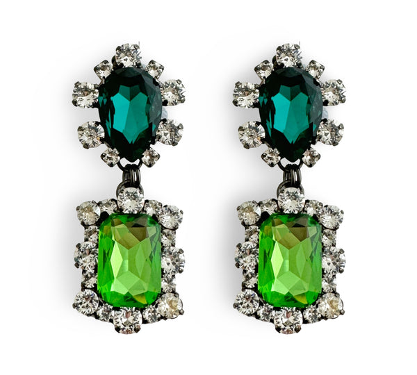 Dynasty Reign Emerald Peridot Earrings