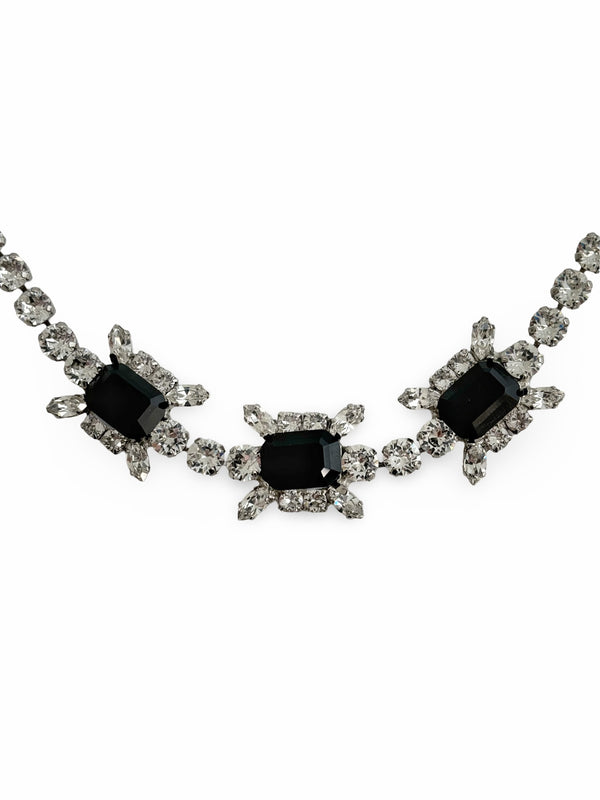 Dynasty Kitty Crystal & Jet Choker