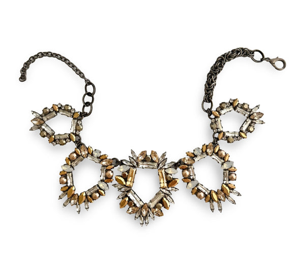 GLADIATOR OPEN CRYSTAL NECKLACE - SAMPLE SALE