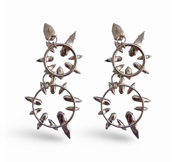 CRYSTAL TRIBALISM LARGE EARRINGS - SAMPLE SALE