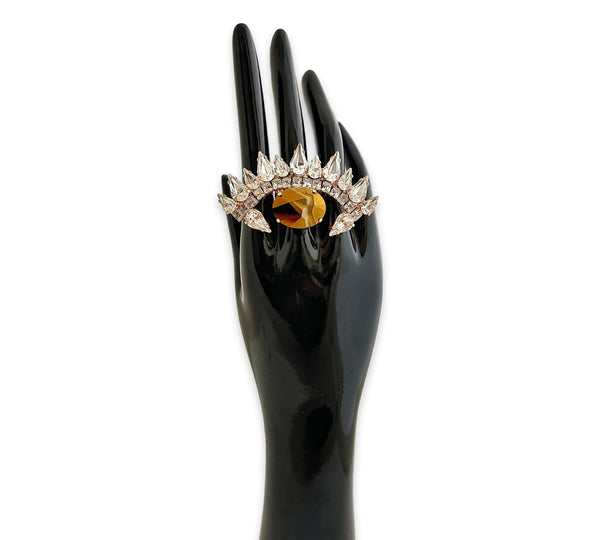 LARGE ROSE GAULTIER EYE RING - JSS