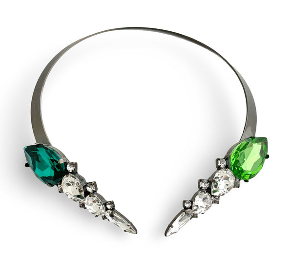 Dynasty Ava Emerald Peridot Opal Collar