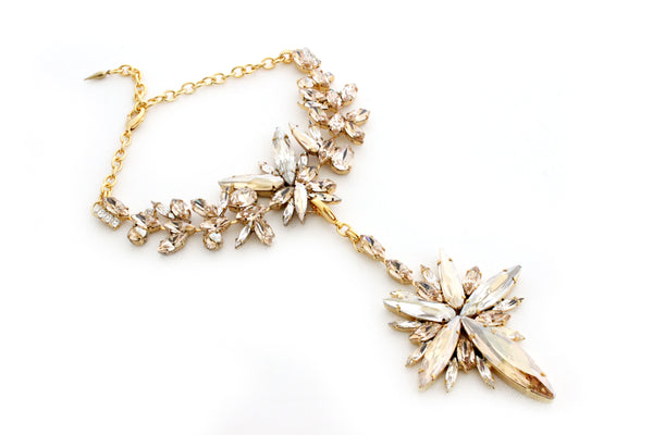 TITAN GOLDEN STARBURST & PENDANT CHOKER