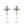 Load image into Gallery viewer, MUSE DYNASTY VIRTUE CROSS STUDS
